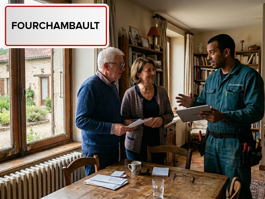 Installation de pompe à chaleur à Fourchambault (58600) dans la Nièvre