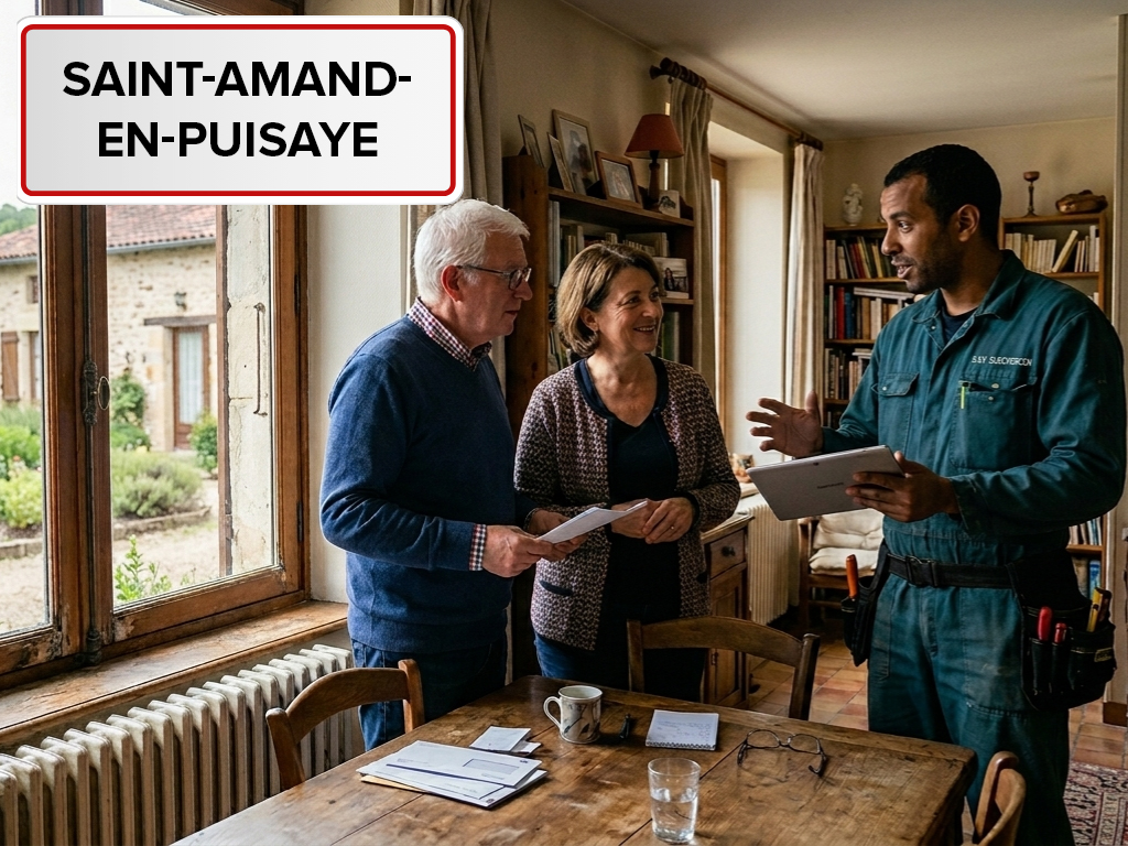 Installation de pompe à chaleur à Saint-Amand-en-Puisaye (58310) dans la Nièvre